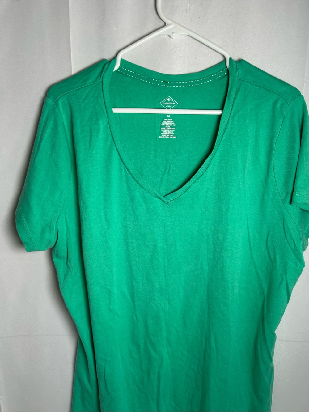 Everyday V-Neck Tee - Green From St. John’s Bay